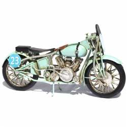 Modellino Motocicletta da Corsa d'epoca in latta