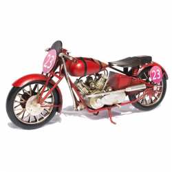 Modellino Motocicletta da Corsa d'epoca in metallo
