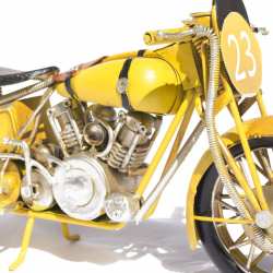 Modellino Motocicletta da Corsa d'epoca in metallo