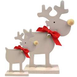 Decorazione natalizia coppia di renne