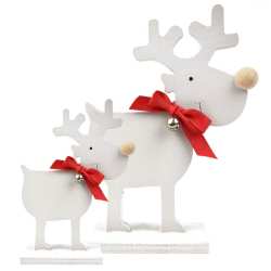 Decorazione natalizia coppia di renne