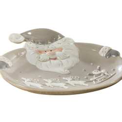 Set 3 piatti natalizi Babbo Natale Mascagni Set 3 piatti natalizi Babbo Natale Mascagni