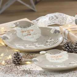 Set 3 piatti natalizi Babbo Natale Mascagni Set 3 piatti natalizi Babbo Natale Mascagni
