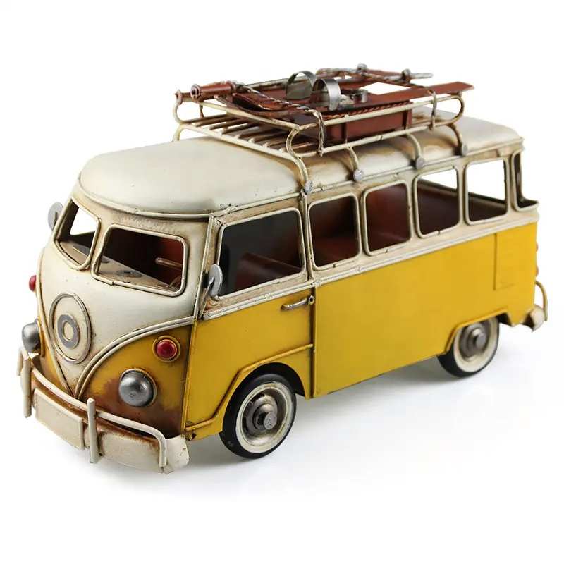 Modellino Vintage pulmino Volkswagen in metallo Modellino Vintage pulmino Volkswagen in metallo