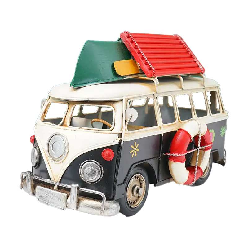 Modellino Vintage pulmino Volkswagen in metallo Modellino Vintage pulmino Volkswagen in metallo