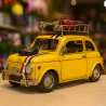 Modellino Fiat 500 d'epoca da rally