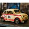 Modellino Fiat 500 d'epoca da corsa