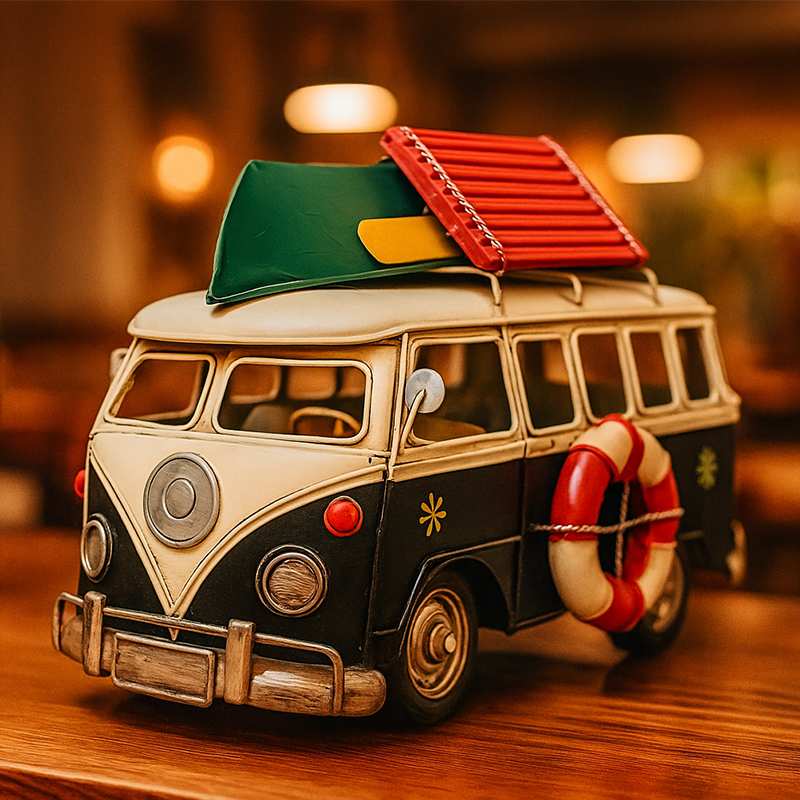 Modellino Pulmino hippie d'epoca