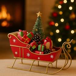 Modellino slitta di Babbo Natale