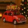 Modellino Fiat 500 d'epoca di Natale
