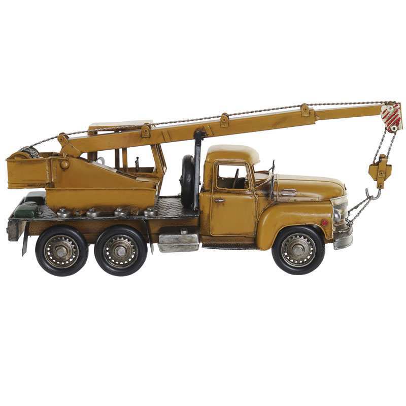 Modellino da collezione Camion Gru in latta Modellino da collezione Camion Gru in latta